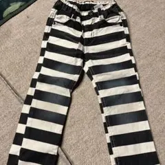 JUNK STORE ストライプデニム　パンツ　男女兼用　100サイズ