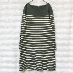 無印良品 カットソーワンピース レイヤード 爽やか ゆったり カジュアル 春