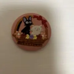 スタジオジブリ　魔女の宅急便　ジジ　リリー　刺繍ブローチ　刺繍缶バッジ