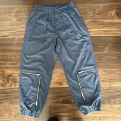 GU undercover ネイビー カーゴパンツ サイドジッパー付き