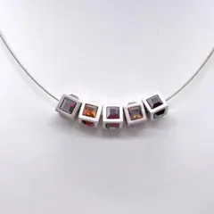 ◆SWAROVSKI ネックレス◆スワロフスキー マルチ ワイヤー オメガ