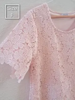 美品 バレエコア オリーブデオリーブ 総レースブラウス ピンク F 花柄 Y2Kのサムネイル