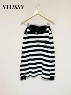 STUSSY ラガーシャツ ボーダー ポロシャツ 古着