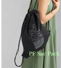 ブラック★ノースフェイス ★ ナップサック PF Sac Pack