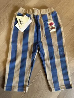 【新品未使用】マーキーズ　長ズボン　パンツ　ロングパンツ　90 ストライプ 青