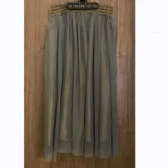 BEAMS HEART チュールガウチョ　カーキ　FREE SIZE