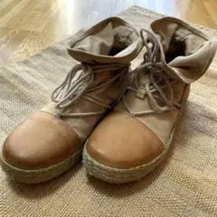 Timberland ティンバーランド　レザー& 布　ブーツ　エスパドリーユ