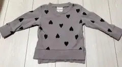 ハート柄トレーナー 80cm（綿100%）