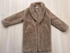 AZUL bymoussy ベージュ ボア ロングコート