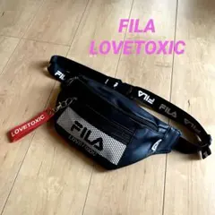 FILA LOVETOXIC ボディバッグ　ウエストポーチ人気ブラック黒