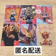 【匿名配送】ズートピア クリアカード　コレクション 6枚セット　ジュディ　他