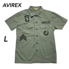 AVIREX アヴィレックス　U.S.ARMY ミリタリーシャツ　カーキ　 Lのサムネイル