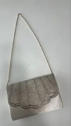AIMER バック パーティー シェル刺繍 ビーズ レディース チェーン