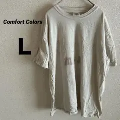 Comfort Colors グラフィックTシャツ Lサイズ クリーム