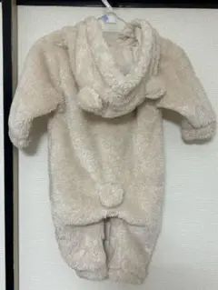 『美品』くまさん カバーオール 着ぐるみ 新生児 ベビー