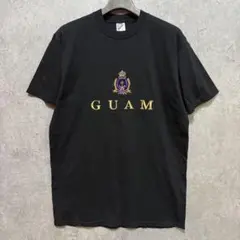 90s JERZEES GUAM 刺繍 ビンテージTシャツ ブラック L