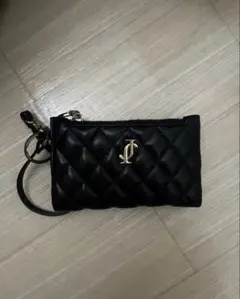 ブラックキルティングコインケース