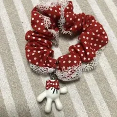 平成レトロ　シュシュ　ディズニー　ミニー