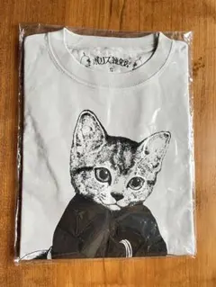 新品未使用 ヒグチユウコ 3つ編プロジェクト 猫 半袖Tシャツ オレンジ