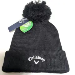 Callaway キャロウェイ ゴルフ 帽子 ニット帽 ポンポン付き 未使用品