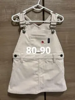 【POLO baby】美品　ピンクサロペット 80-90cm