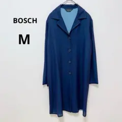ボッシュ ダークネイビー ロングコート シンプル 無地 スプリングコート 春服のサムネイル
