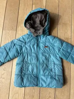 eab 中綿コート フード付き 青 110cm