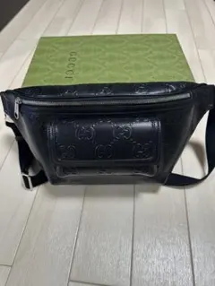 GUCCI グッチ　ベルトバッグ ボディバッグ　レザー　メンズ