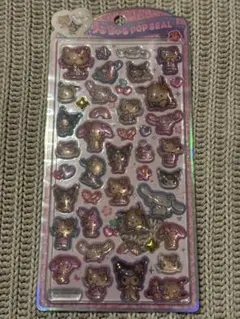 うるちゅるシール　日焼けキティ　他サンリオキャラクター