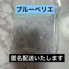 総柄クリアフラットポーチ　ブルーベリエちゃん ナルミヤハッピーパーク　メゾピアノ