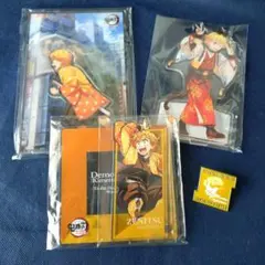 鬼滅の刃 我妻善逸 アクリルスタンド 午年 アクリルコースター モチーフピンズ