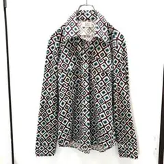 90's MEN'S BIGI ダイヤモンド柄 長袖アーカイブ　グランジ　y2kのサムネイル