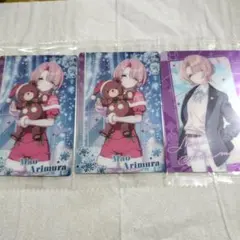 学園アイドルマスター　ウエハース　有村麻央　3枚セット