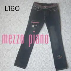 美品 メゾピアノ 当時物 デニムパンツ L 160 平成レトロ Y2K