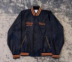 【80s】BUTWIN バトウィン アワードジャケット オールブラック USA製 80s】米国製 BUTWIN バトウィン オールレザー スタジャン