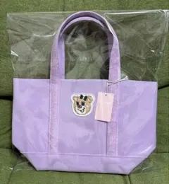 【新品未使用】オールドテディガール ワッペントートバッグ ペールパープル(小)