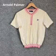 ✨Arnold Palmer ヴィンテージ ボタン付き 半袖ニット 綿100%のサムネイル