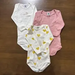 プチバトー ボディスーツ 12m 74cm ハート