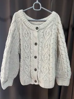 ざっくり編み　カーディガン