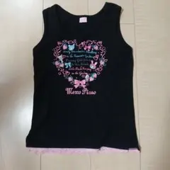 Mezzo Piano タンクトップ ブラック 140cm　ペリエのサムネイル