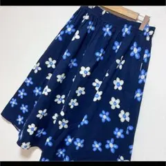 marimekko フラワープリント ロングスカート - メルカリ