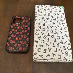 CASETiFY iPhoneケース チェリー柄