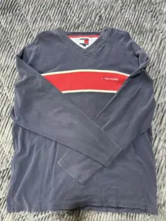 HILFIGER ネイビー Vネックセーター