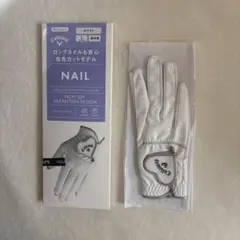Callaway Nailレディースゴルフグローブ Lホワイト✨本日限定値下げ中