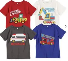 タグ付き　110 4枚セット　Tシャツ　消防車　救急車