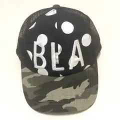 ブルーアズール　キッズキャップ 迷彩　水玉