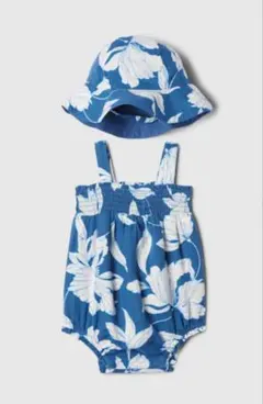 babyGAP ベビーギャップ カバーオール 花柄 帽子セット