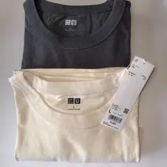 UNIQLO ＵクルーネックＴシャツ半袖 MEN Ｌ　　２枚セット