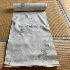 絹100% 花と和風模様 着物