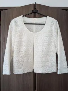 （未着用）ホワイト　レーシーボレロ